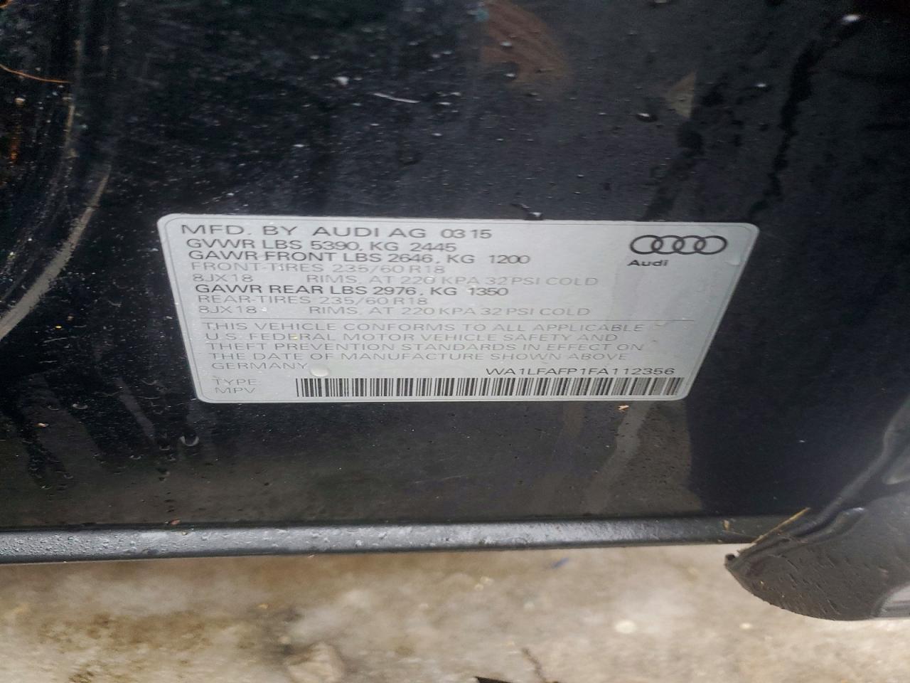 2015 AUDI Q5