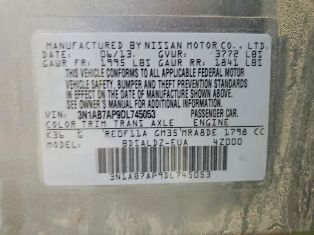 2013 NISSAN SENTRA