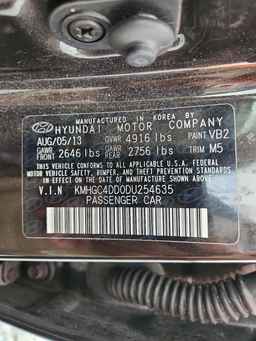 2013 HYUNDAI GENESIS