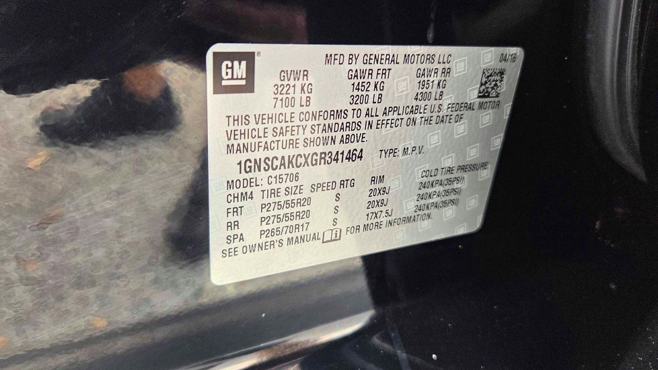 2016 CHEVROLET Tahoe