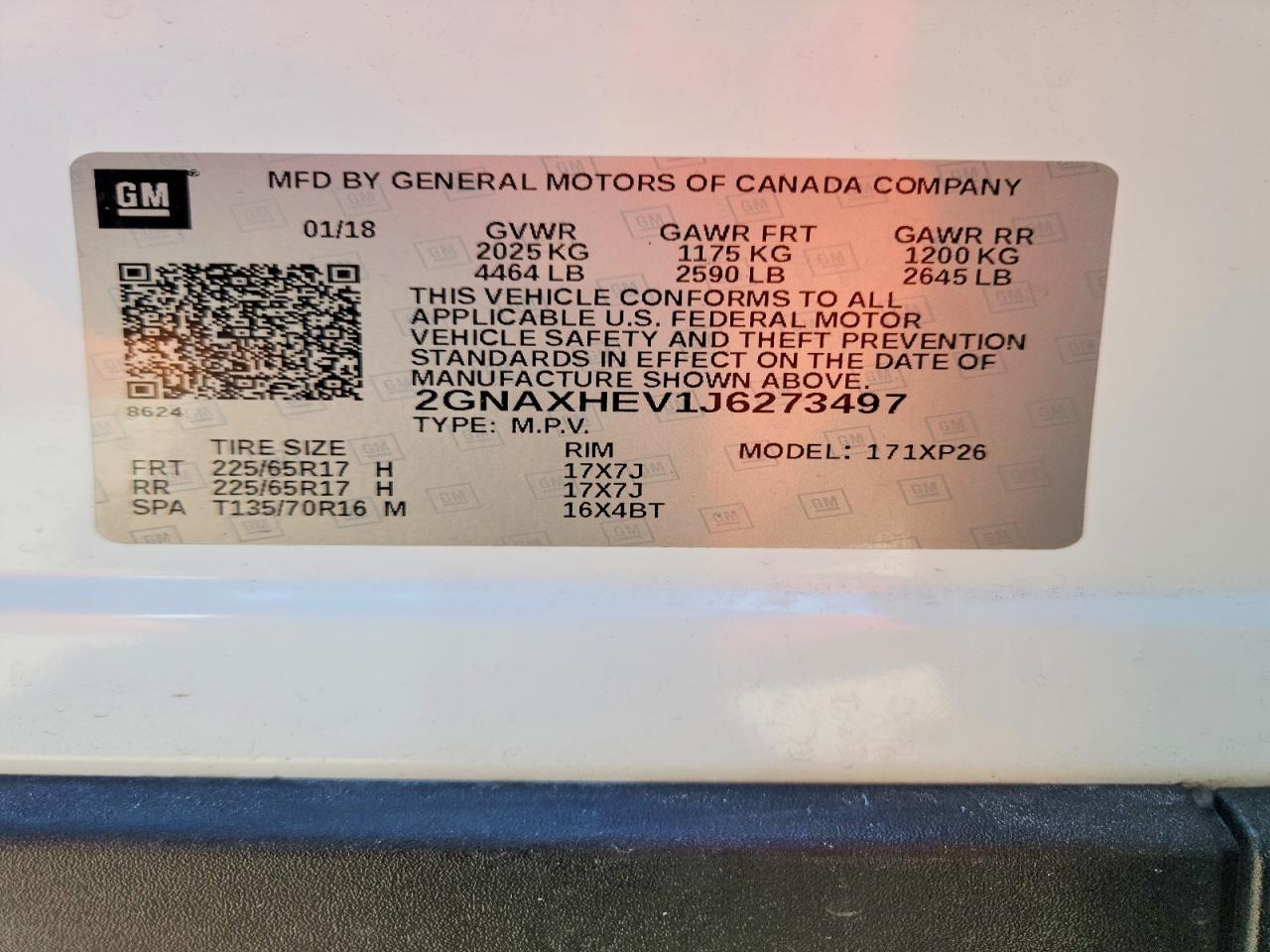 2018 CHEVROLET EQUINOX