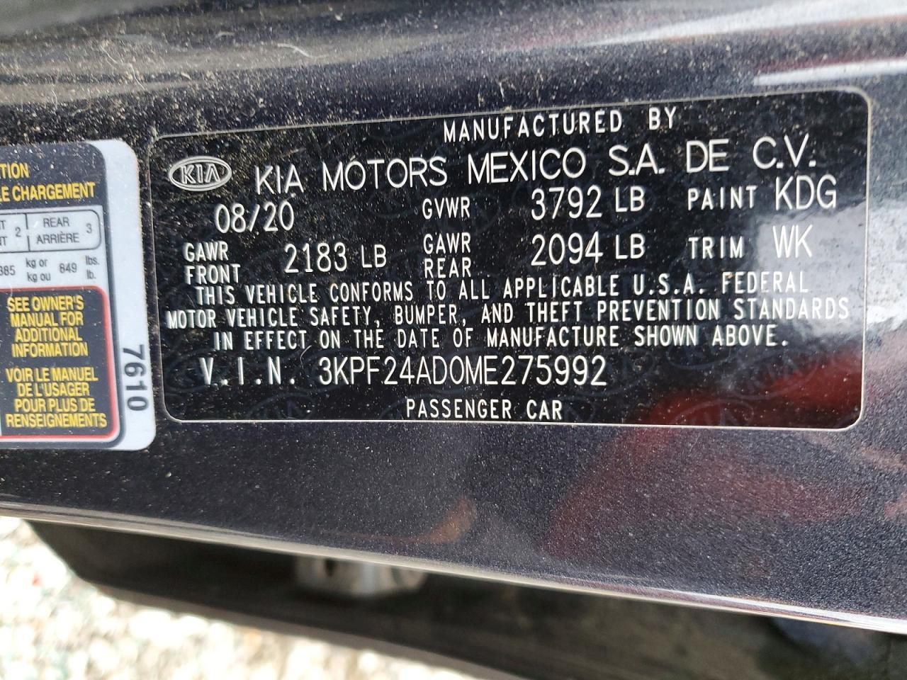 2021 KIA FORTE