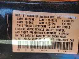 2017 HONDA ACCORD