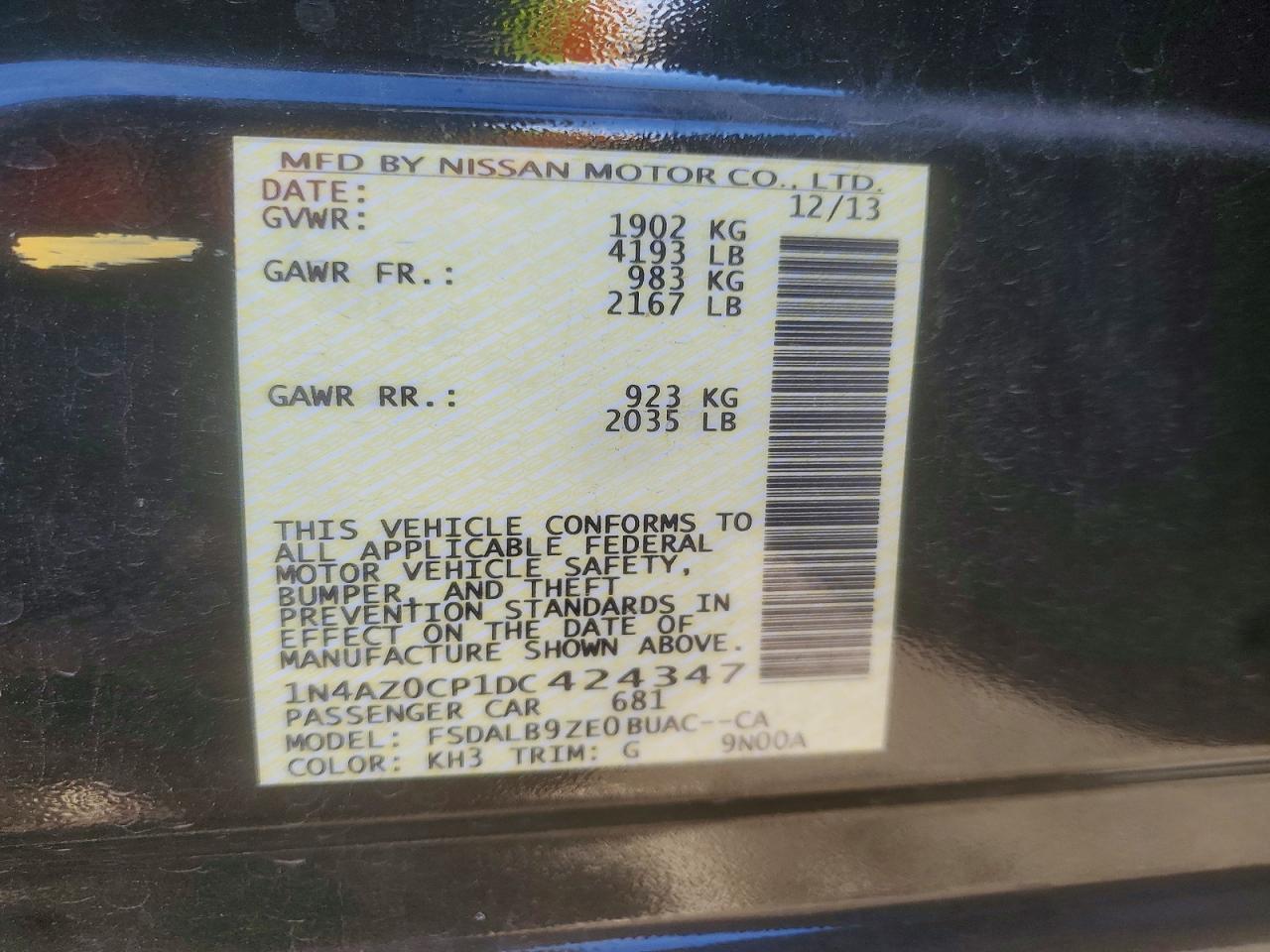 2013 NISSAN LEAF
