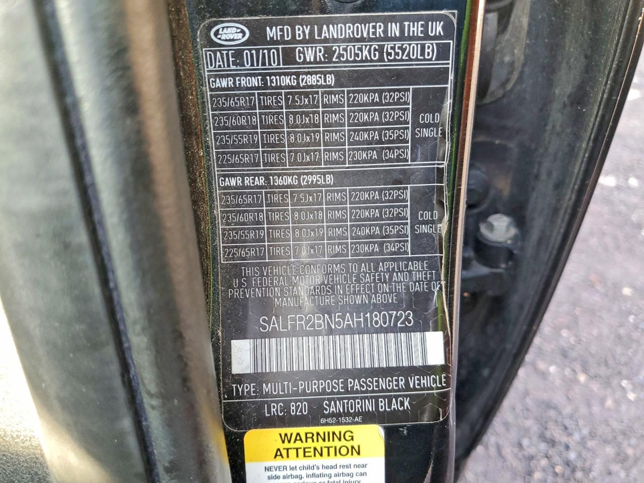 2010 LAND ROVER LR2