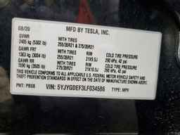 2020 TESLA MODEL Y