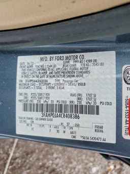 2012 FORD FUSION