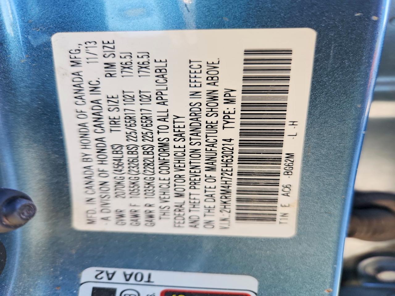 2014 HONDA CR-V