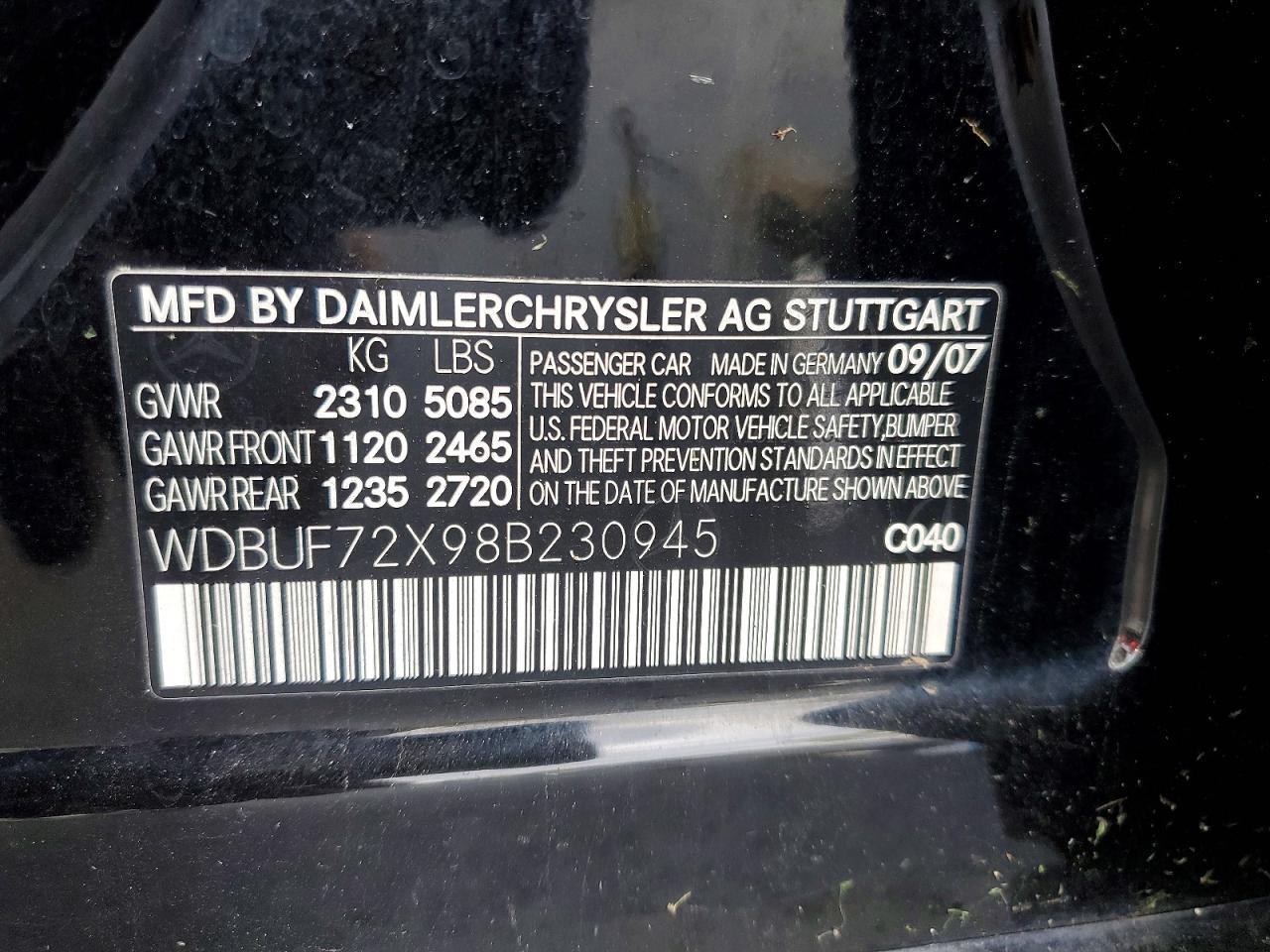 2008 MERCEDES-BENZ E-Class