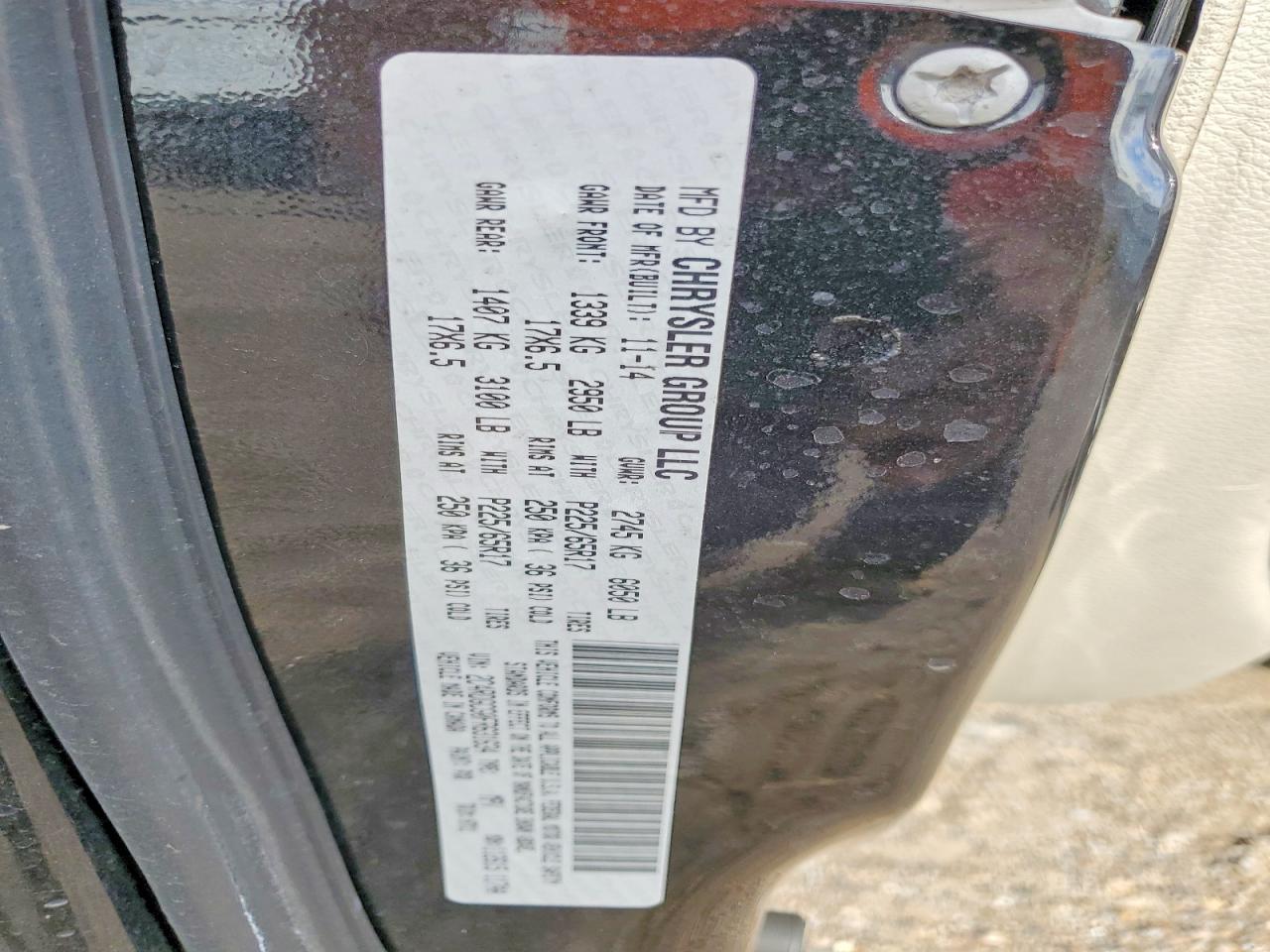 2015 DODGE GRAND CARAVAN