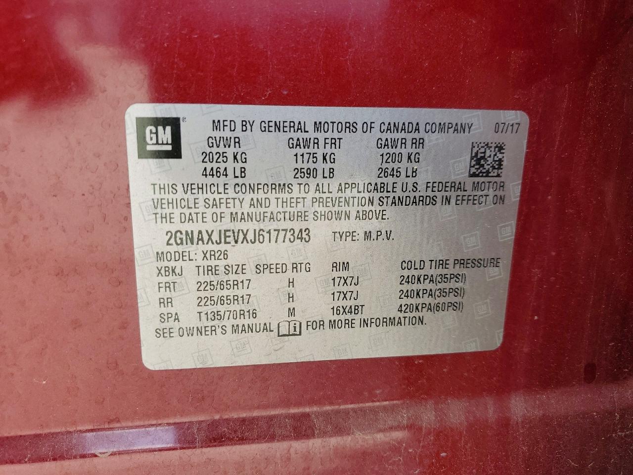 2018 CHEVROLET EQUINOX