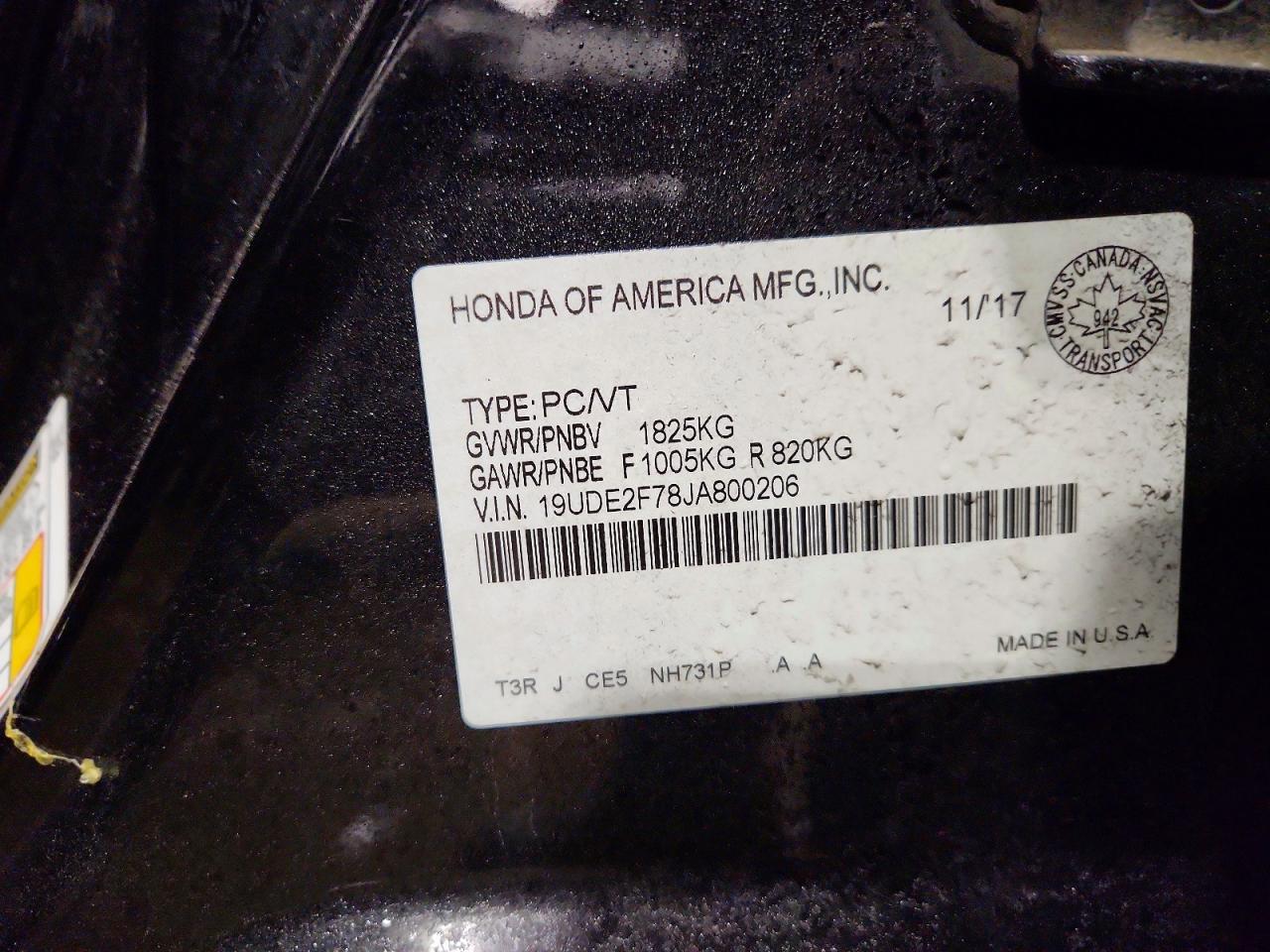 2018 ACURA ILX