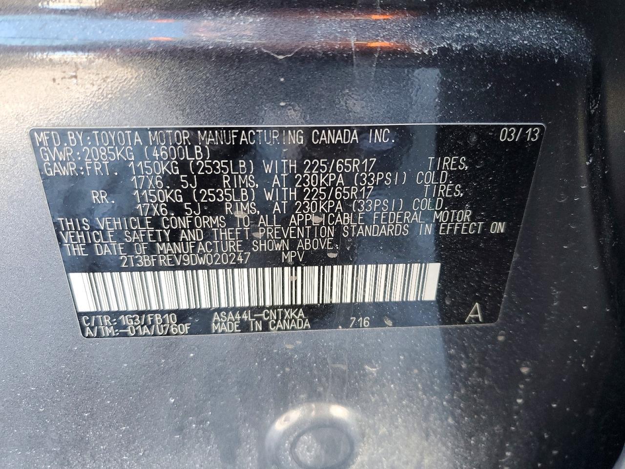2013 TOYOTA RAV4