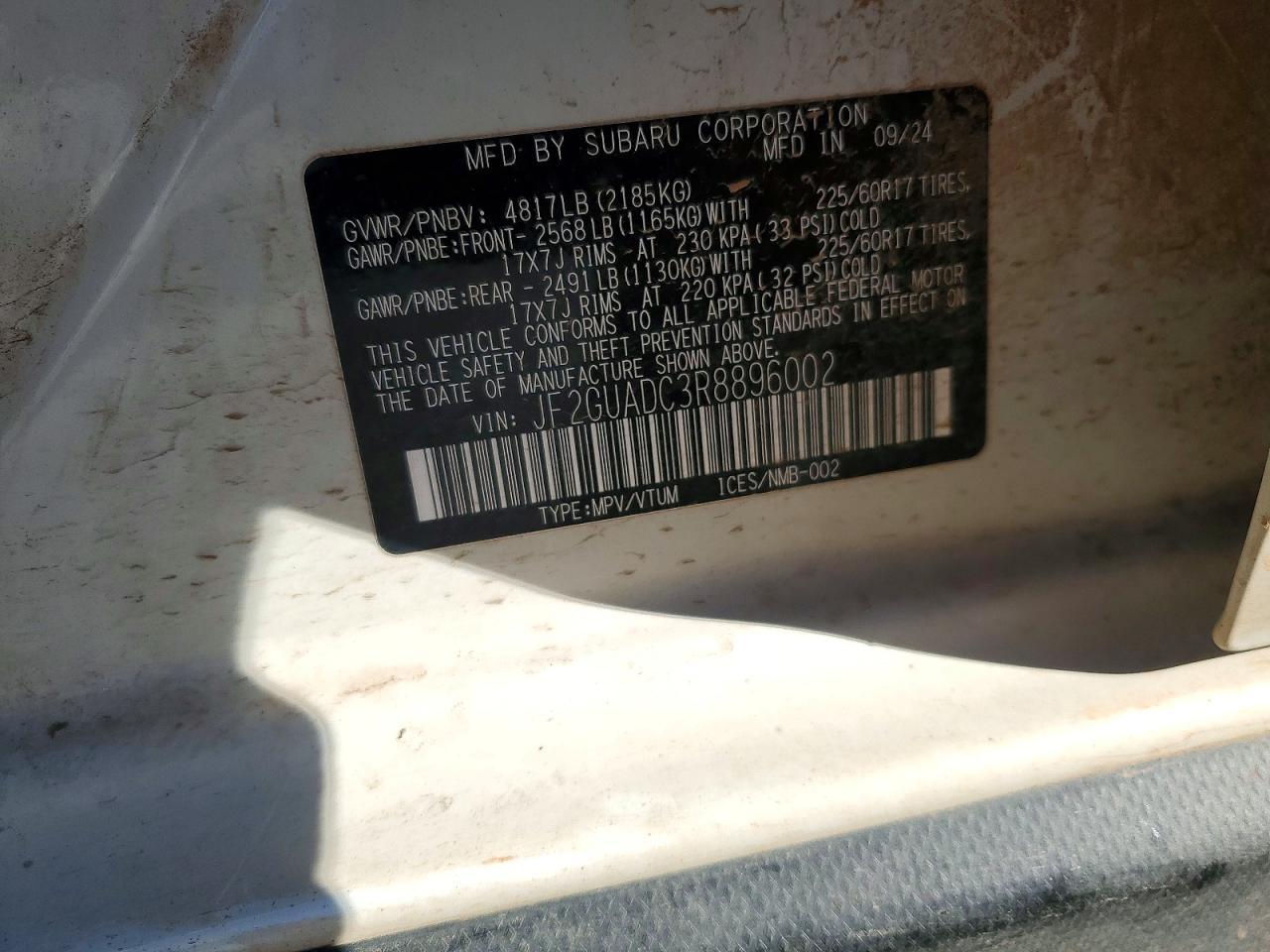 2024 SUBARU Crosstrek