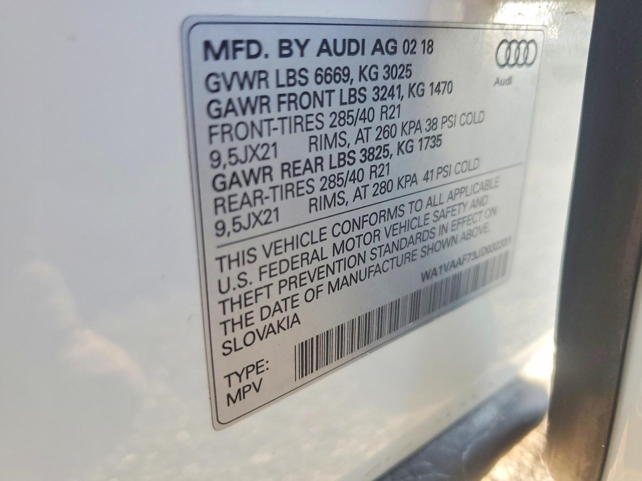 2018 AUDI Q7