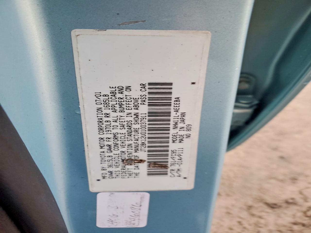 2001 TOYOTA PRIUS