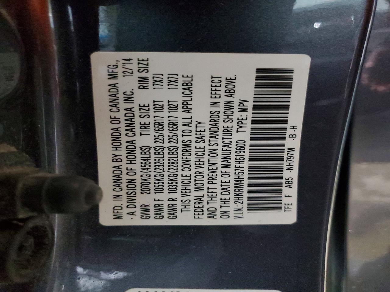 2015 HONDA CR-V