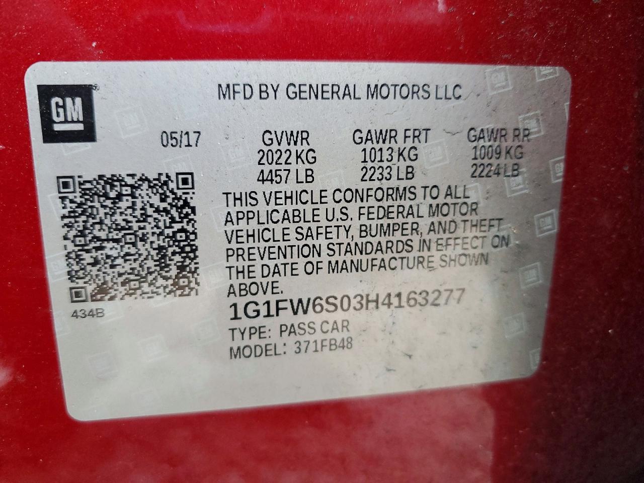 2017 CHEVROLET Bolt EV