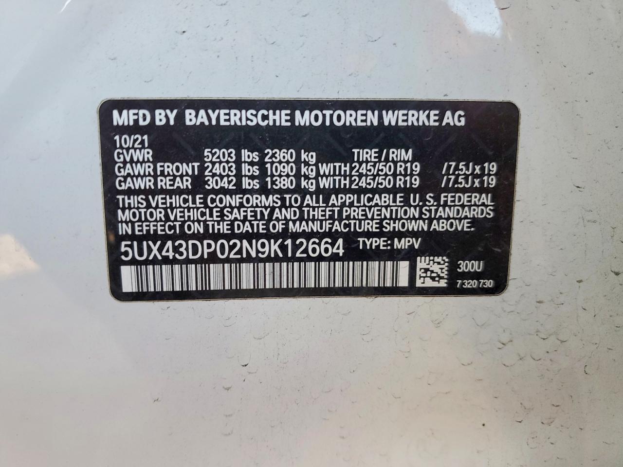 2022 BMW X3