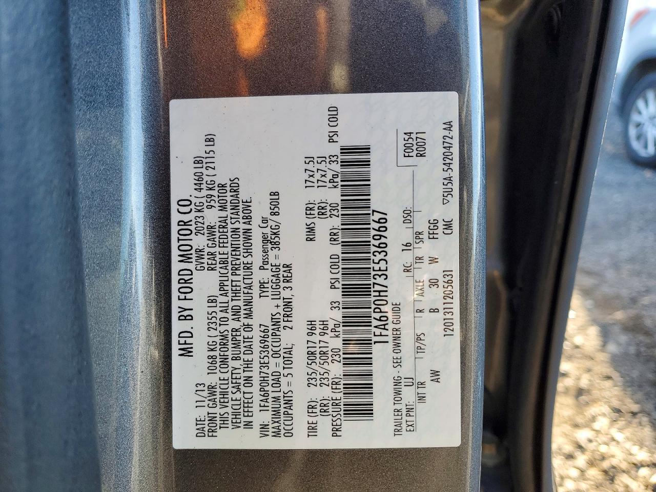 2014 FORD FUSION