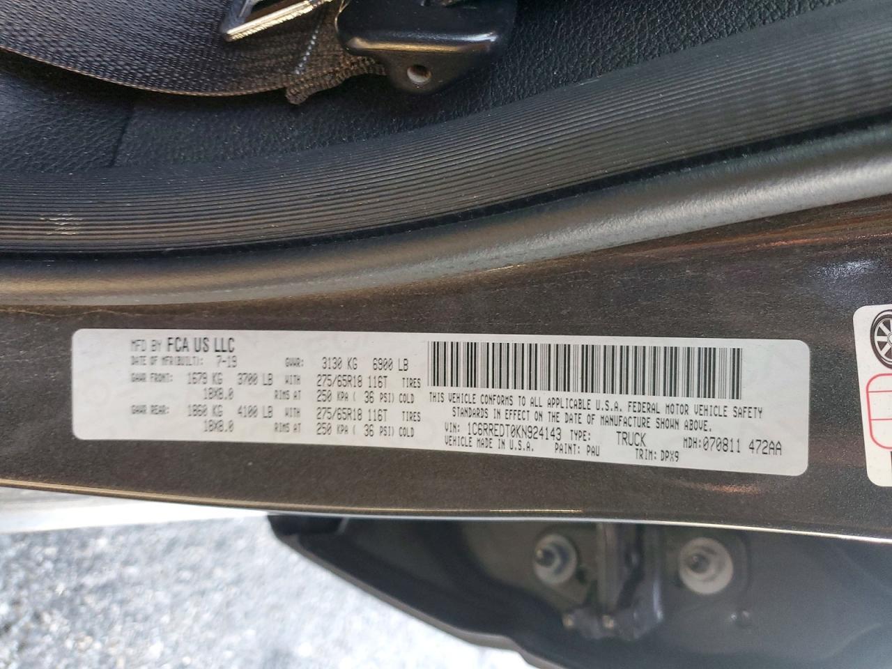 2019 RAM 1500
