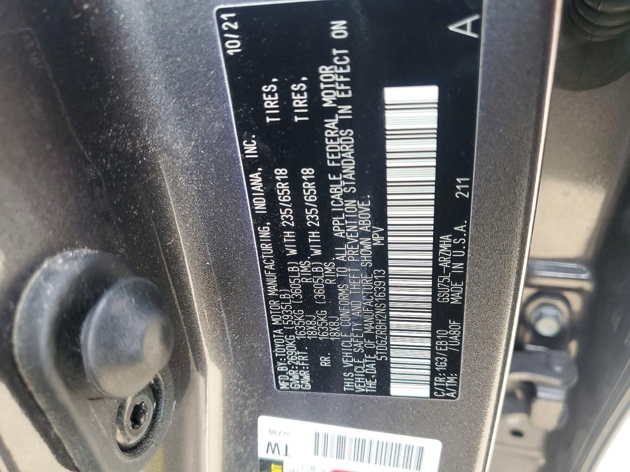 2022 TOYOTA HIGHLANDER