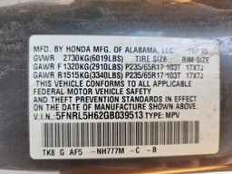 2016 HONDA ODYSSEY