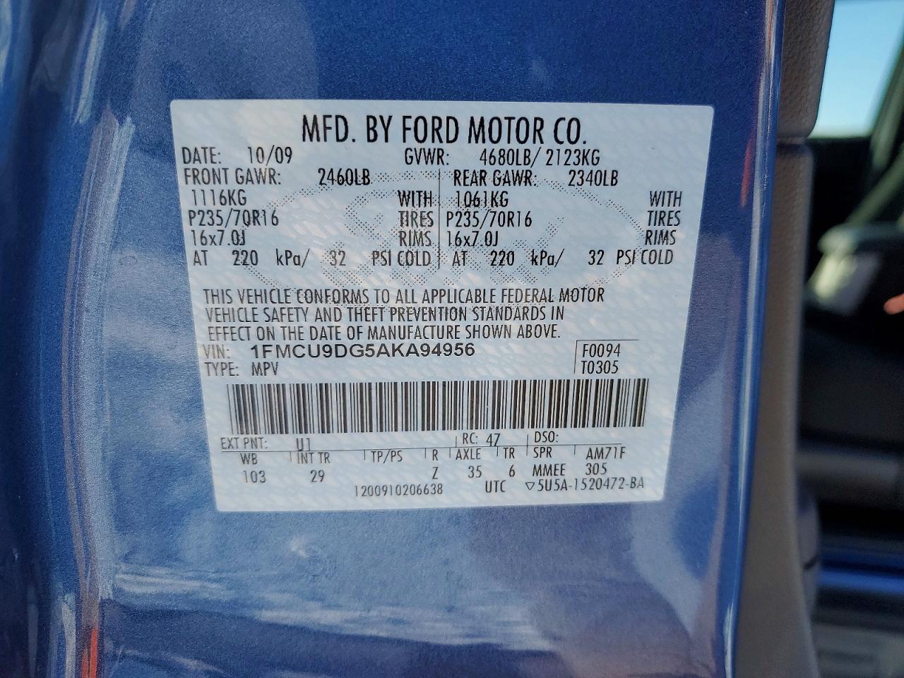 2010 FORD ESCAPE