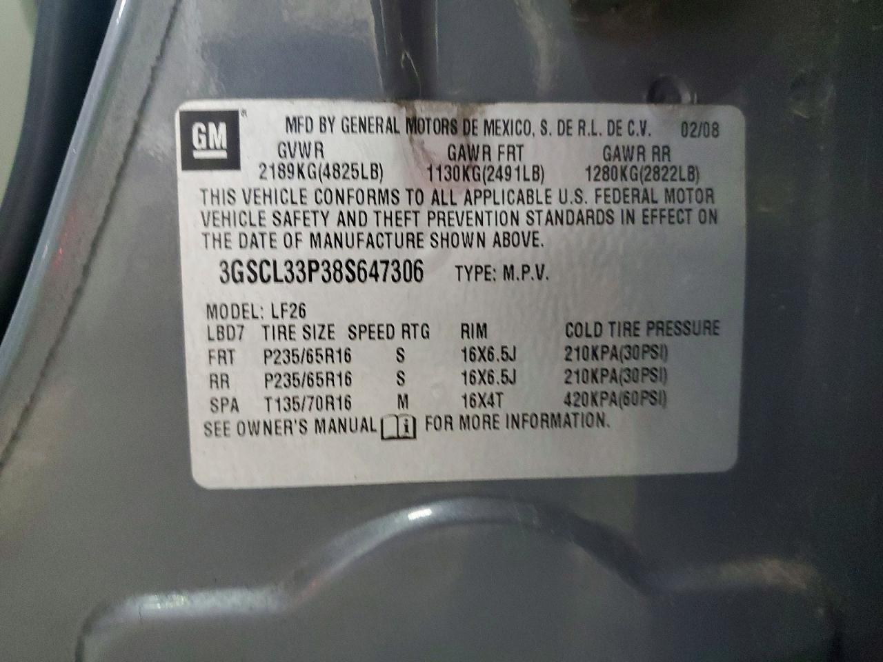 2008 SATURN Vue