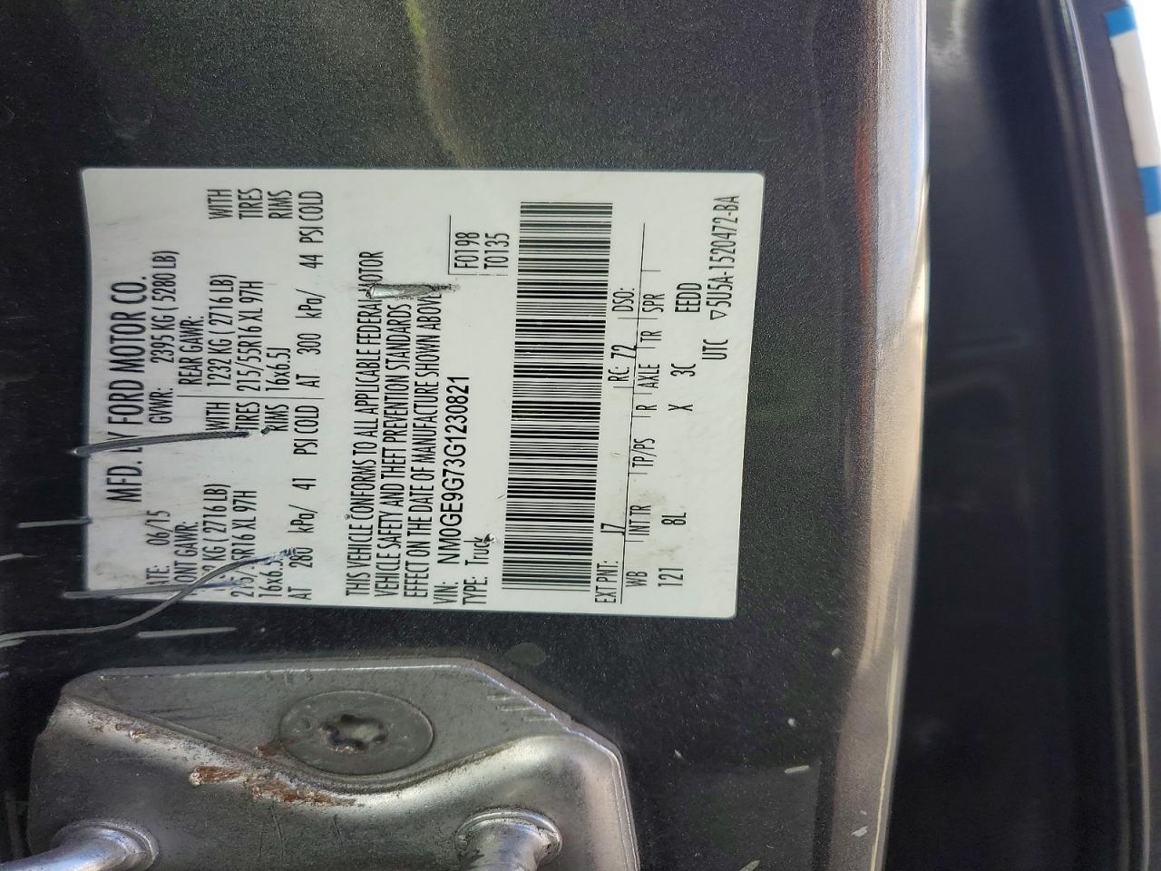 2016 FORD TRANSIT CONNECT
