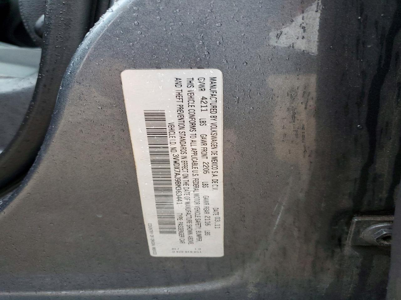 2011 VOLKSWAGEN JETTA