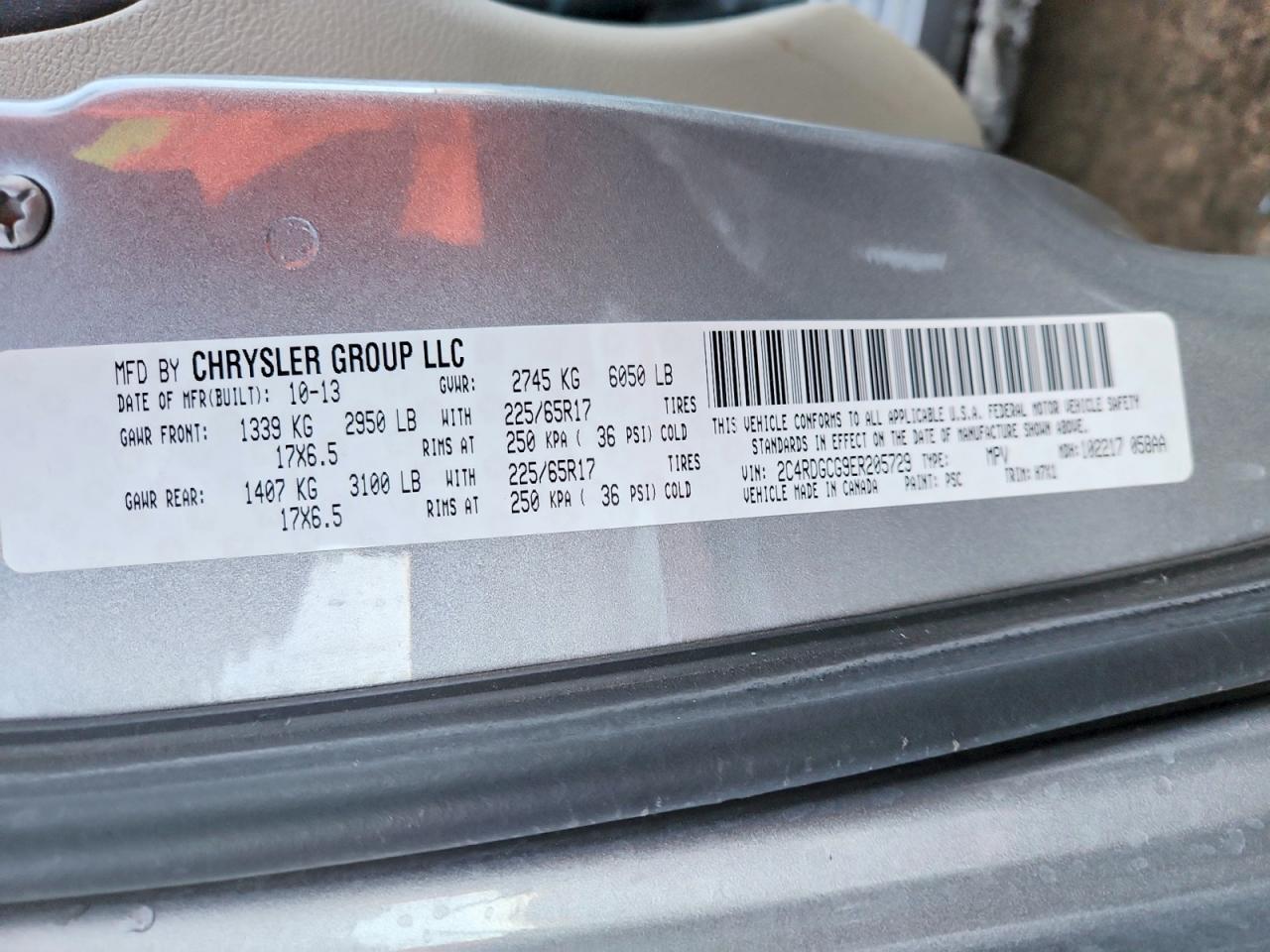 2014 DODGE GRAND CARAVAN