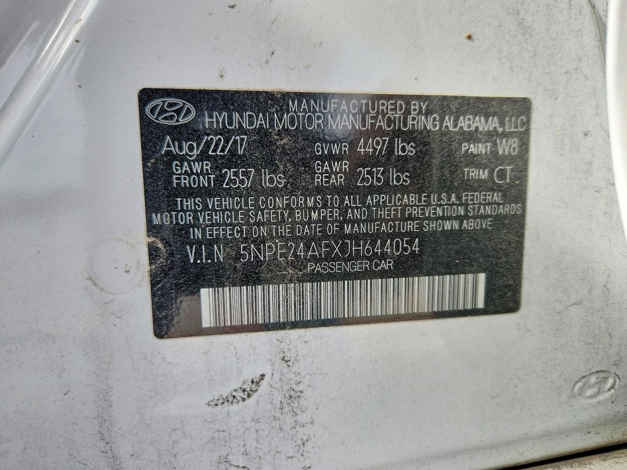 2018 HYUNDAI SONATA