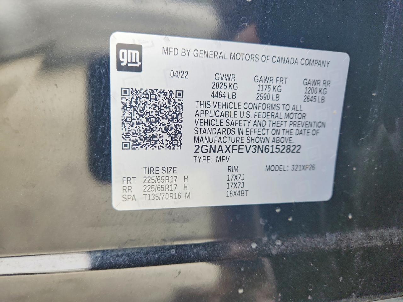 2022 CHEVROLET EQUINOX