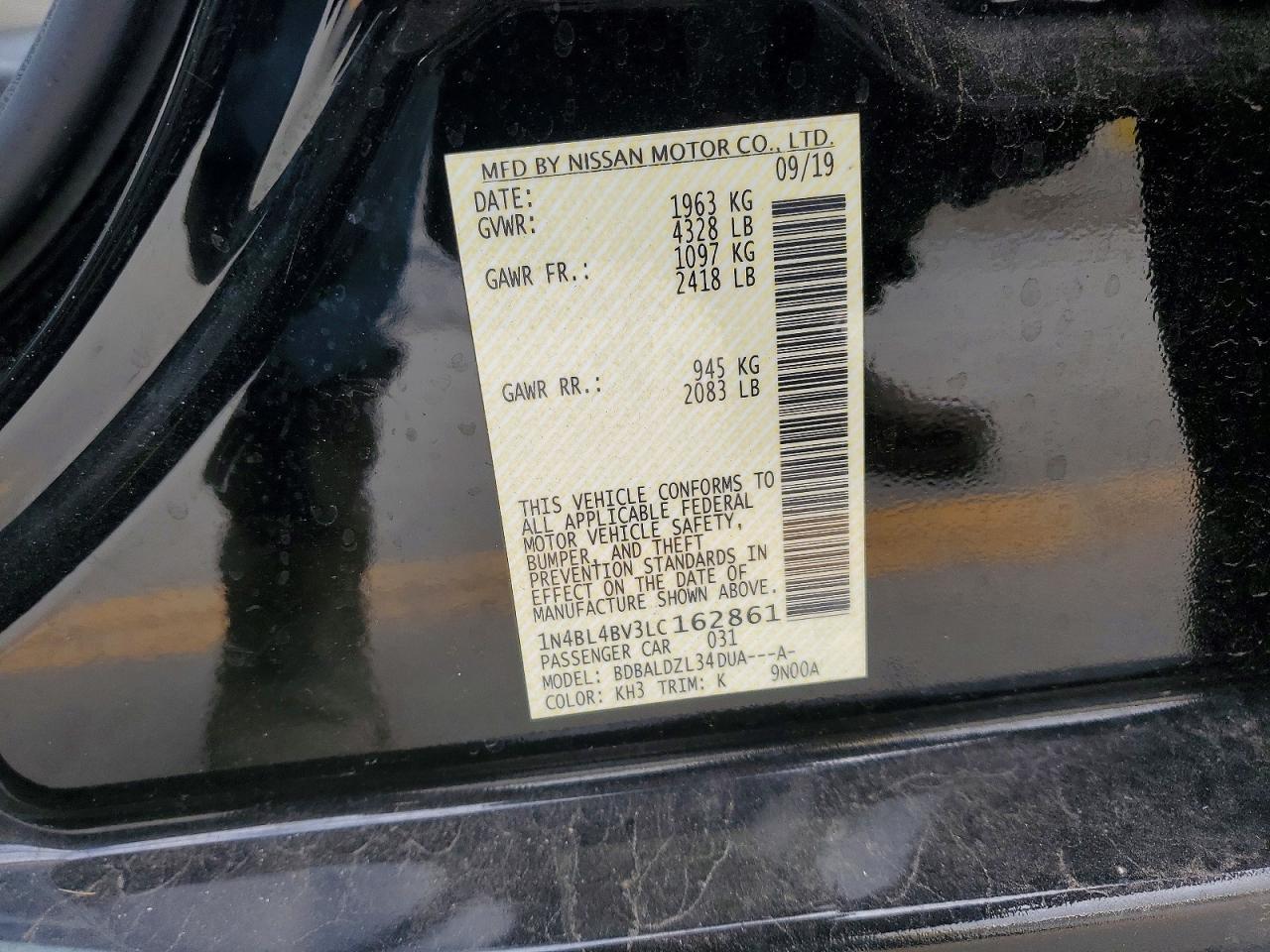 2020 NISSAN ALTIMA