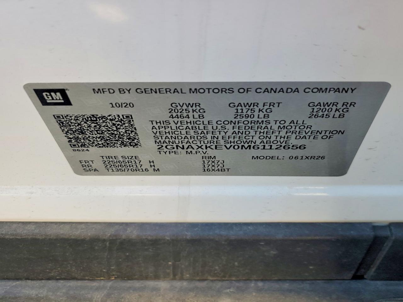 2021 CHEVROLET EQUINOX