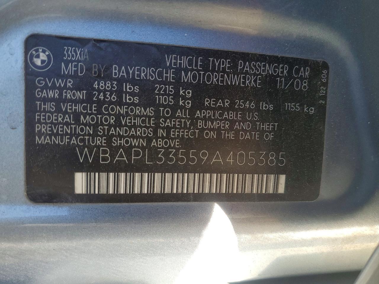2009 BMW 3 SERIES