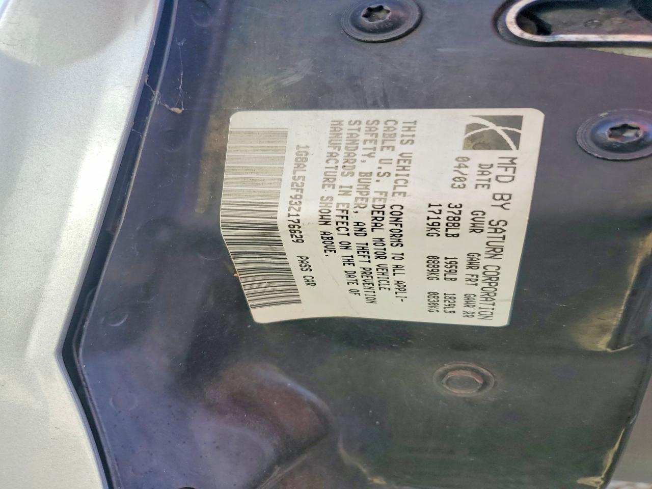 2003 SATURN Ion