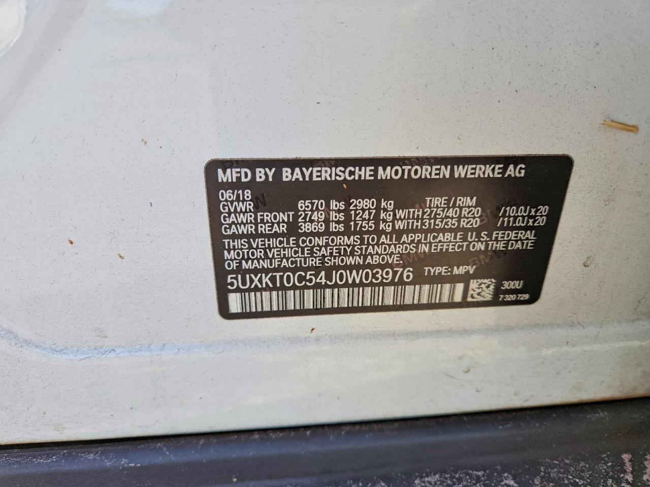 2018 BMW X5