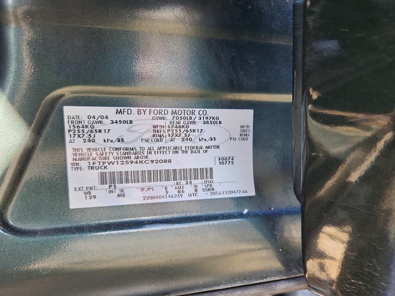 2004 FORD F-150