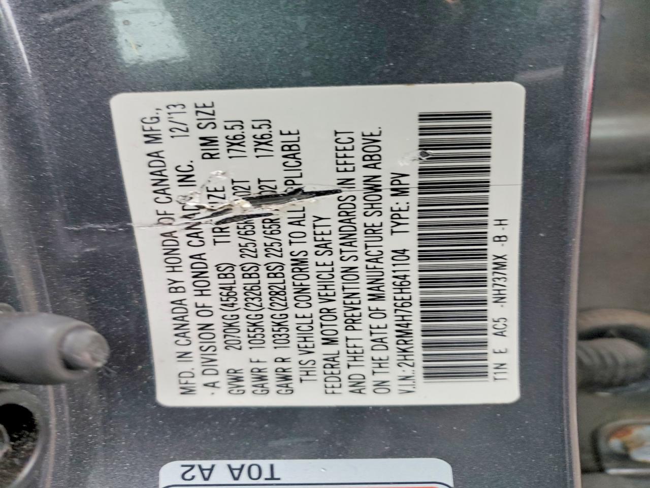 2014 HONDA CR-V