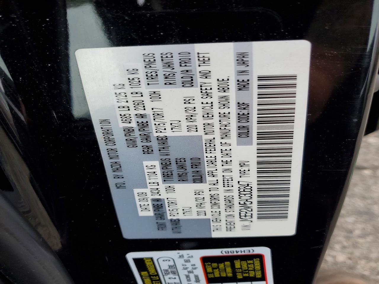 2010 MAZDA CX-7