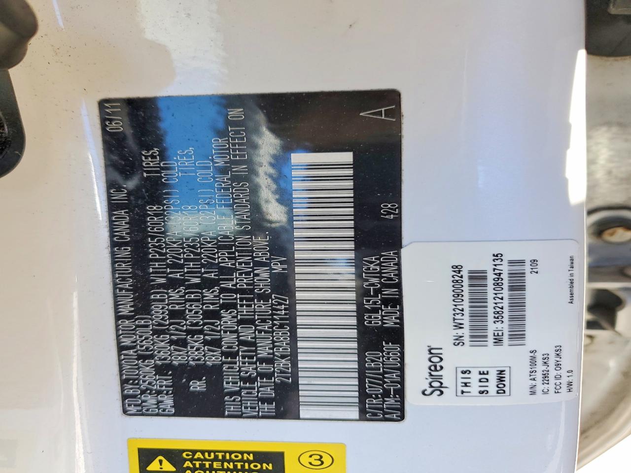 2011 LEXUS RX 350