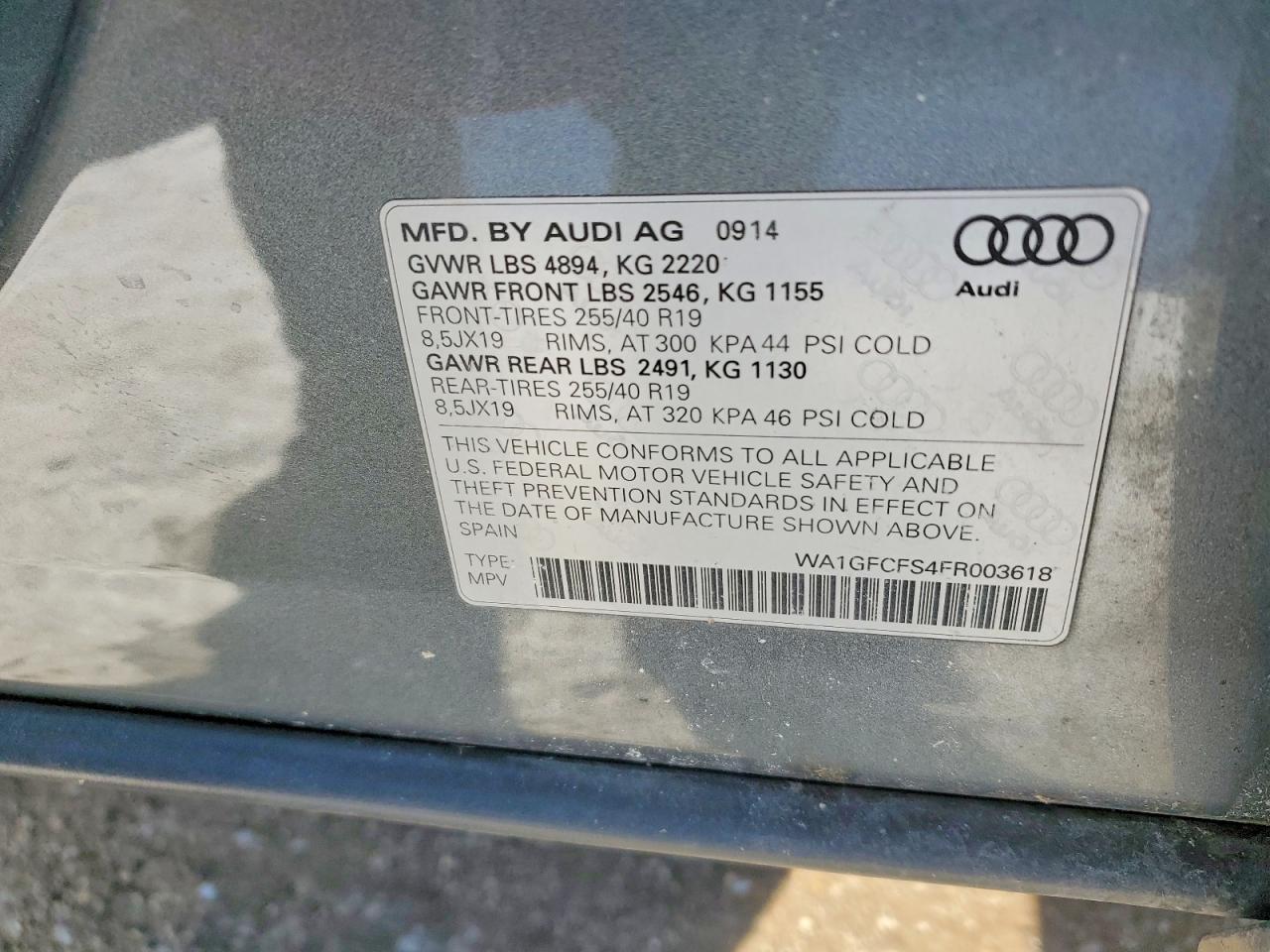 2015 AUDI Q3