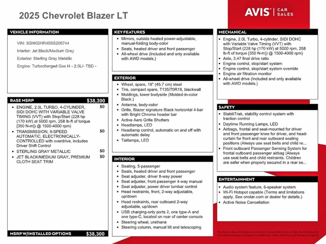 2025 CHEVROLET BLAZER