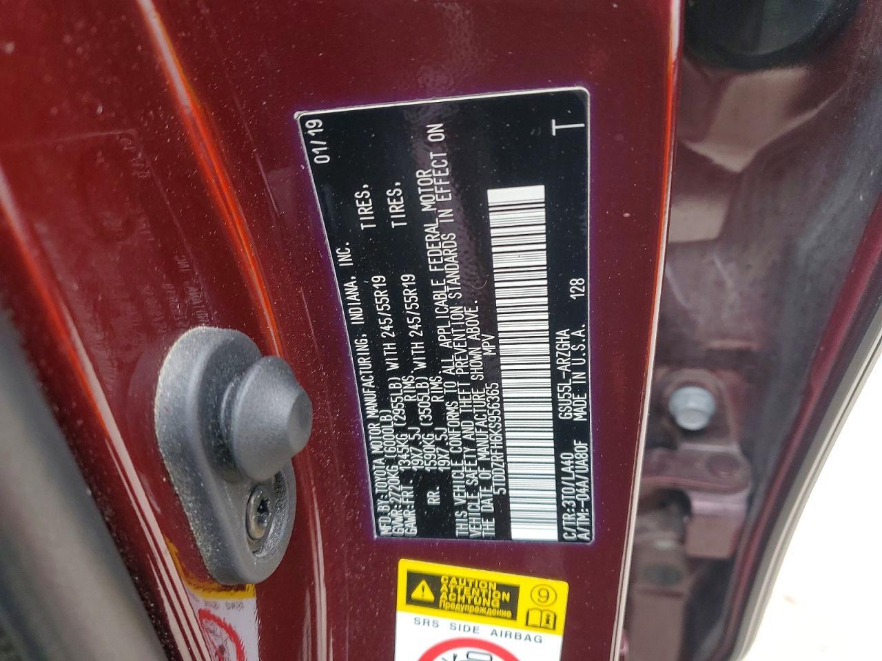 2019 TOYOTA HIGHLANDER