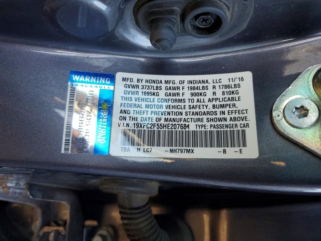 2017 HONDA CIVIC