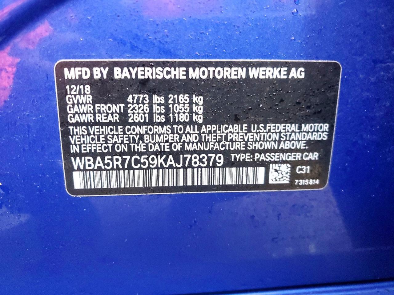 2019 BMW 3 SERIES