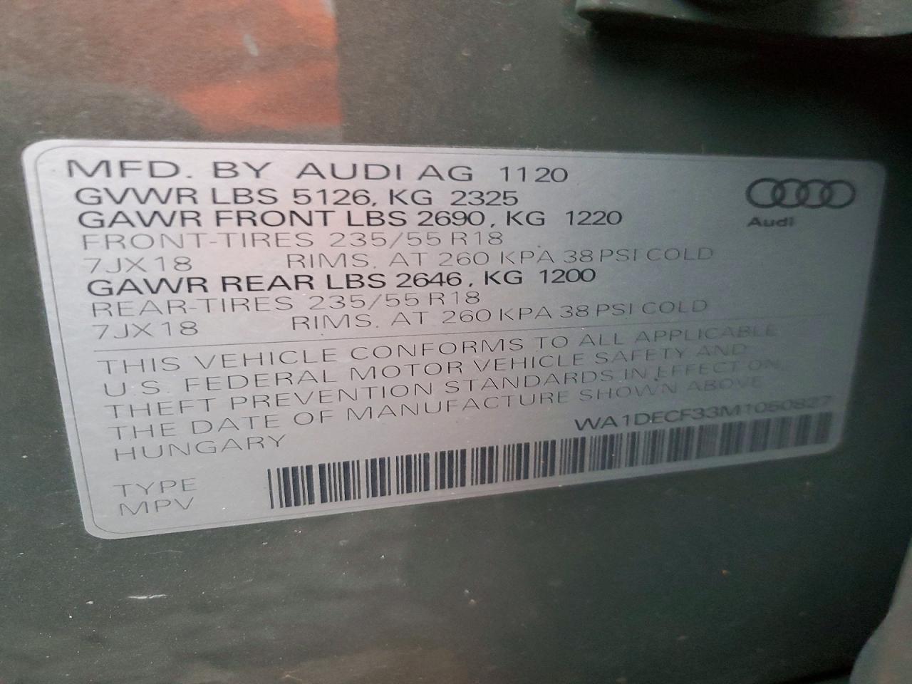 2021 AUDI Q3