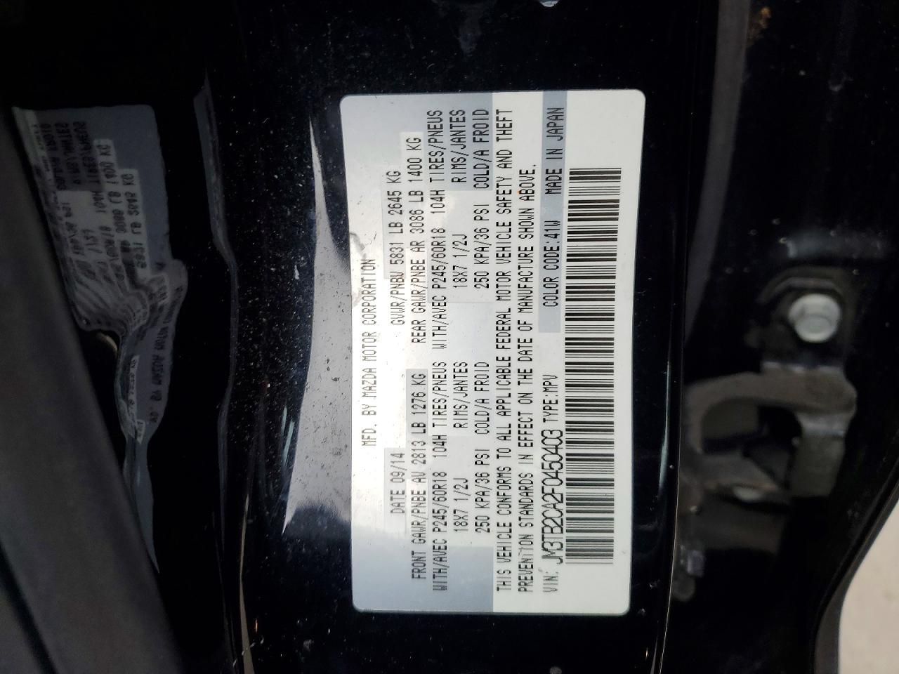 2015 MAZDA CX-9